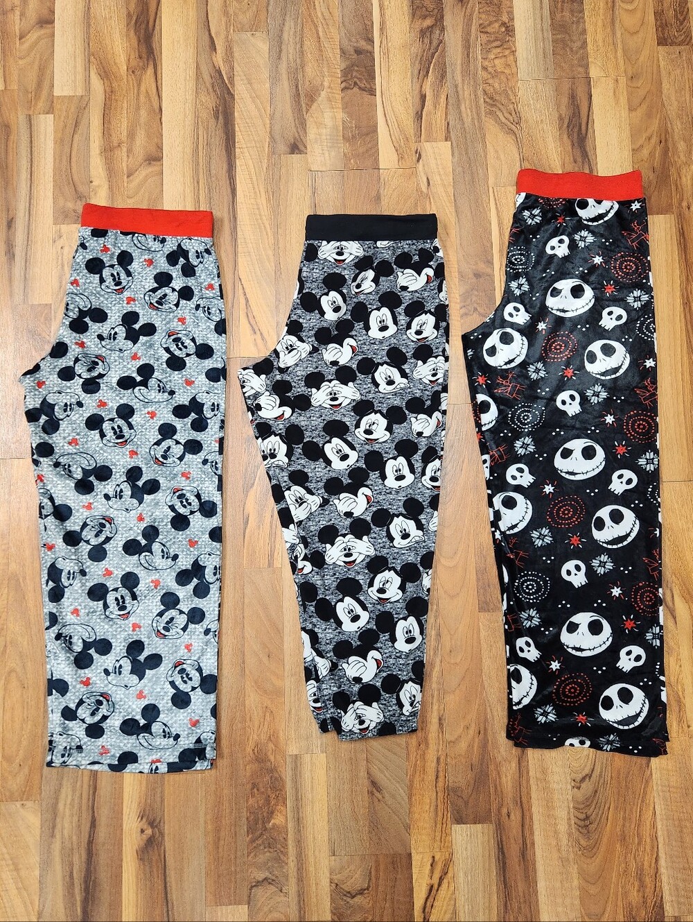 Womens Nightmare Before Christmas & Mickey Mouse Pajama Pants Size XL Disney Lot